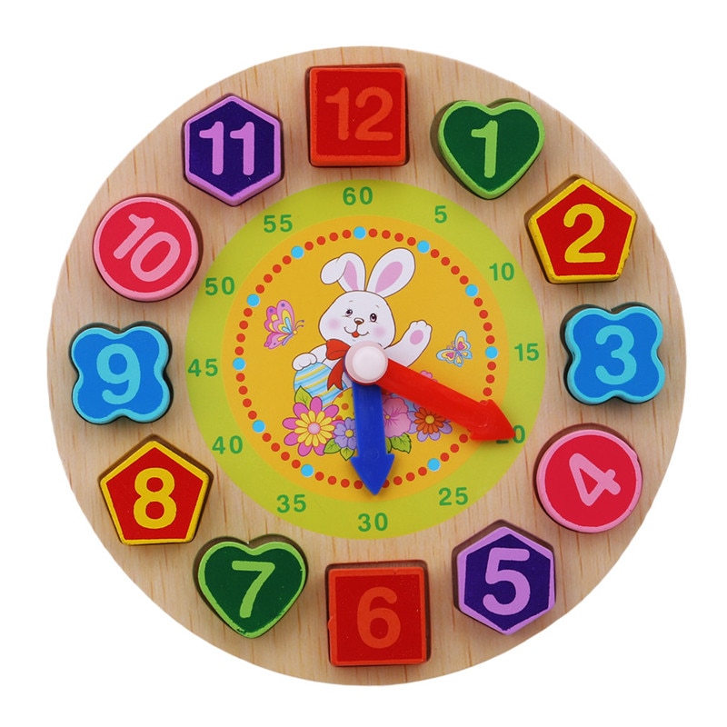 Learning Clock Kids Wooden Toy